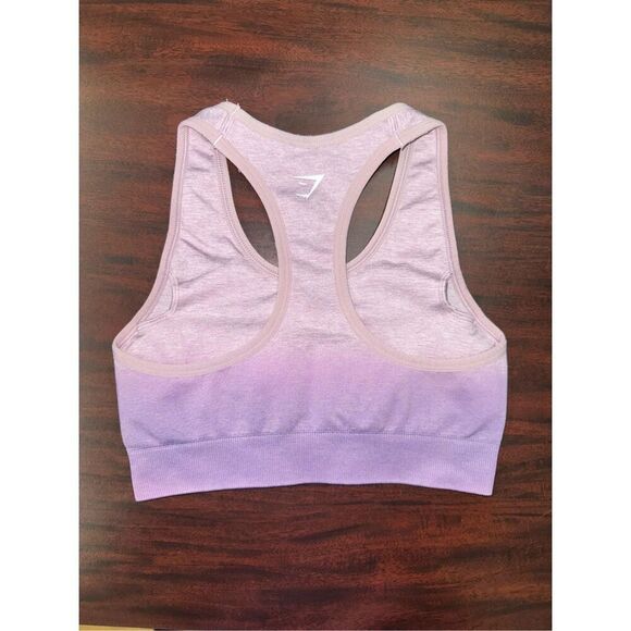 Gymshark Adapt Purple Ombré Seamless Sports Bra Size X-Small - Picture 3 of 5